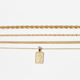 3-piece Gold Anklet Chain