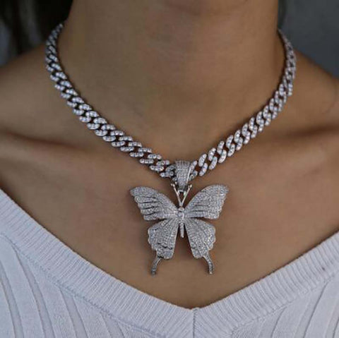 Butterfly Silver Necklace