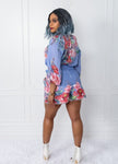 SHERINE- 2PC FLORAL SHORT SET